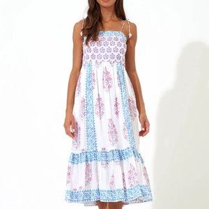 Oliphant Tie Strap Midi Dress